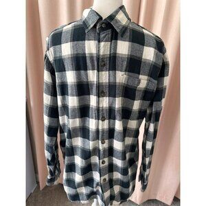 Blue mountain plaid flannel shirt men’s size small